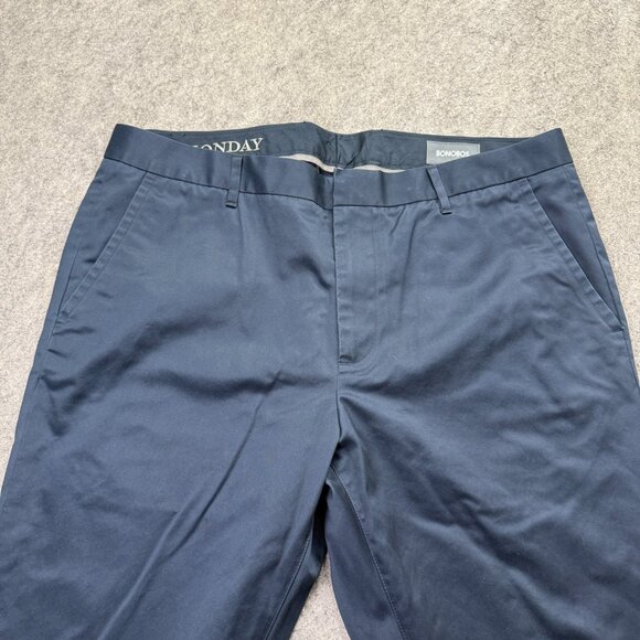 Bonobos Monday Weekday Warrior Pants Men 36 x 32 Blue Slim Fit 20724 Tapered - Picture 3 of 16